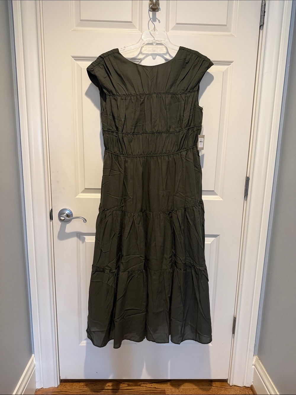 Haven Well Within Women's Olive Green Tiered Maxi Dress